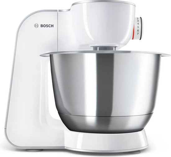 Bosch MUM5 - MUM58200 - Keukenmachine - 1000W - Keukenrobot - Keukenmixer - Mixer met Mengkom - 3.9L - Wit/Zilver