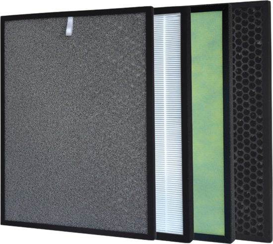 Vuary Filterset K08A: Voorfilter + HEPA (H13) + Actief koolstoffilter