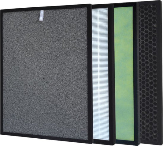Vuary Filterset K08A: Voorfilter + HEPA (H13) + Actief koolstoffilter