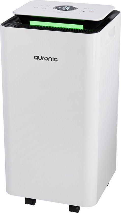 Auronic Luchtontvochtiger en Luchtreiniger - Pro Series - 12L per dag - 2.5L Waterreservoir - Was-droog functie - Slaapkamer, Badkamer en Woonkamer - Vochtopnemer voor in Huis - Dehumidifier - Wit(Pro Series， Wit/12 l)