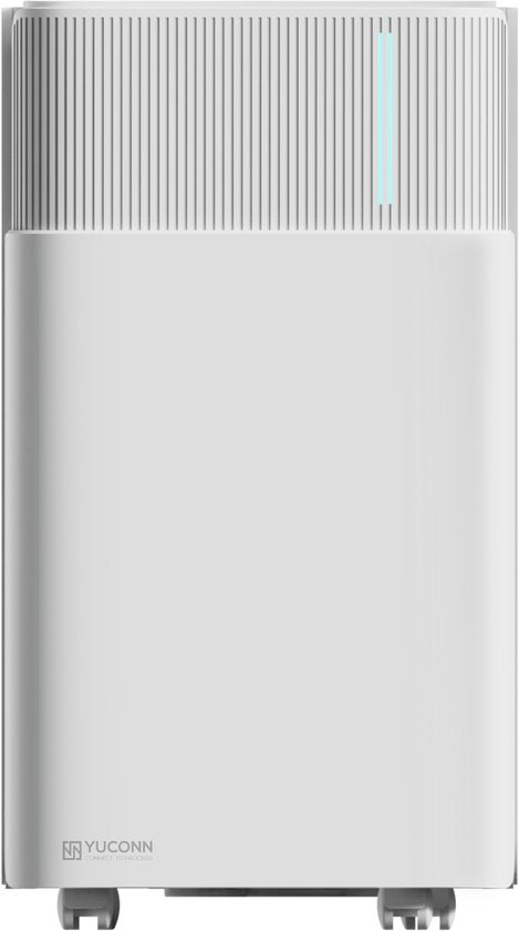 YUCONN Breeze12 - Luchtontvochtiger - 12L Per Dag - Was-droog Functie - Luchtreiniger en Ontvochtiger - Geschikt voor Slaapkamer, Badkamer, Woonkamer - Dehumidifier - Wit(12 l)