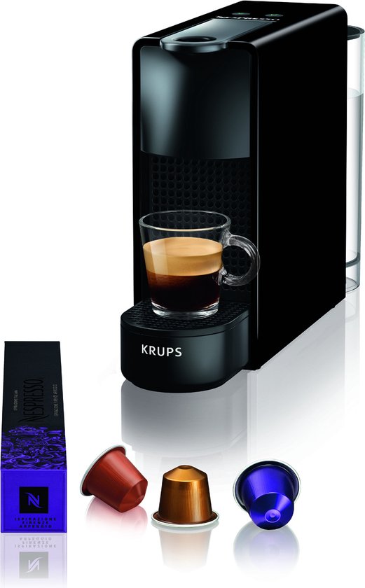 Krups Nespresso Essenza Mini XN1108 - Koffiecupmachine - Zwart(Zwart/Geen melkopschuimer)
