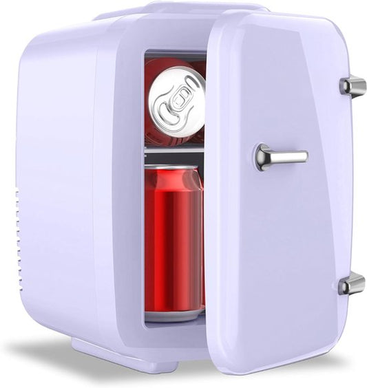 DNA DnA® Mini koelkast 4L - Skincare  make-up fridge - Mini Koelkasten - Paars - 28cm x 20cm x 29cm