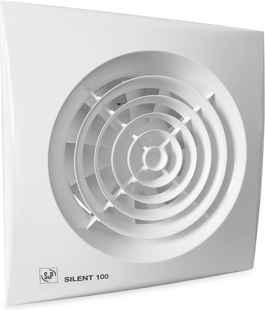Soler  Palau  Badkamer - Toilet - Ventilator | Silent 100 CRZ badkamerventilator timer 95 m3/h