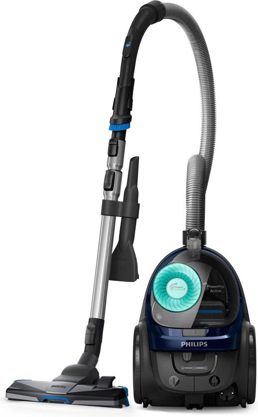 Philips Stofzuiger zonder Zak FC9556/09 - Alle Vloertypen - Sterke Zuigkracht - Met H13 Allergiefilter - 3 Extra Mondstukken - Blauw