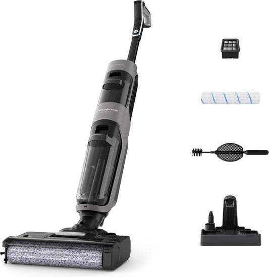 Rowenta X-Clean 4 GZ5036 - 2-in-1 - Vloerreiniger - Stofzuiger  dweil in 1 - 50 min gebruikstijd - Zelfreinigend(Schoonmaakmiddel， Docking station met adapter， Reinigingsborsteltje/50)