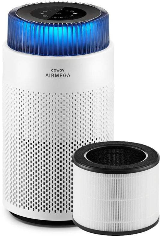 Coway Airmega 100 Luchtreiniger - Air Purifier - 244 m³/u - HEPA filter + koolstoffilter - Verwijdert tot 99,97% van fijne en ultrafijne deeltjes - Tegen stof, pollen en allergenen - Fluisterstil (20 dB) - ECARF gecertificeerd(244)